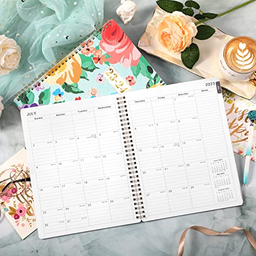 Planner 2023-2024 - Academic Planner 2023-2024, Jul 2023 - Jun 2024, 8'' X 10'', Weekly And Monthly Planner With Printed Monthly Tabs, Twin-Wire Binding, Premium Paper, Flexible Cover, Check Box #TOP5