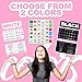 Colorful Magnetic Numbers and Month Labels to Organize Any Dry Erase Magnet Fridge Calendar, Plus Fun and Reusable Holiday Icons (Black)