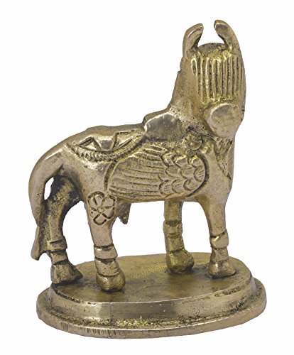 KALARAMBH Brass Kamdhenu Cow Idol Murti Statue for Home Pooja Puja Office Mandir Table Decor Items Collectible Handicraft Art, Yellow, 2.2 x 1 x 3 Inch (L x W x H) KALARAMBH Brass Kamdhenu Cow Idol Murti Statue for Home Pooja Puja Office Mandir Table Decor Items Collectible Handicraft Art, Yellow, 2.2 x 1 x 3 Inch (L x W x H)