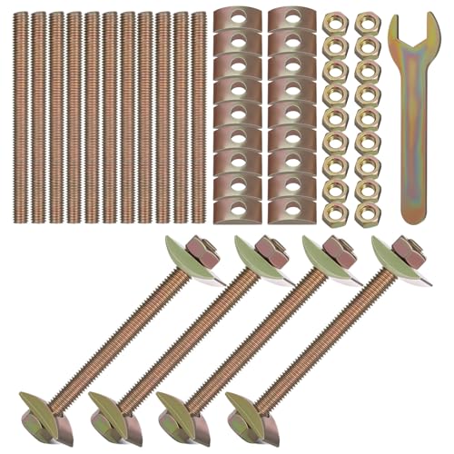 WESIEVYA �S�������x�Ƌ�{���g���ߋ� M8×100mm �������H�e�[�u���g�b�v�R�l�N�^ 12�Z�b�g �J�E���^�[�g�b�v�Ƌ�̐ڑ��p�W���C���g�{���g