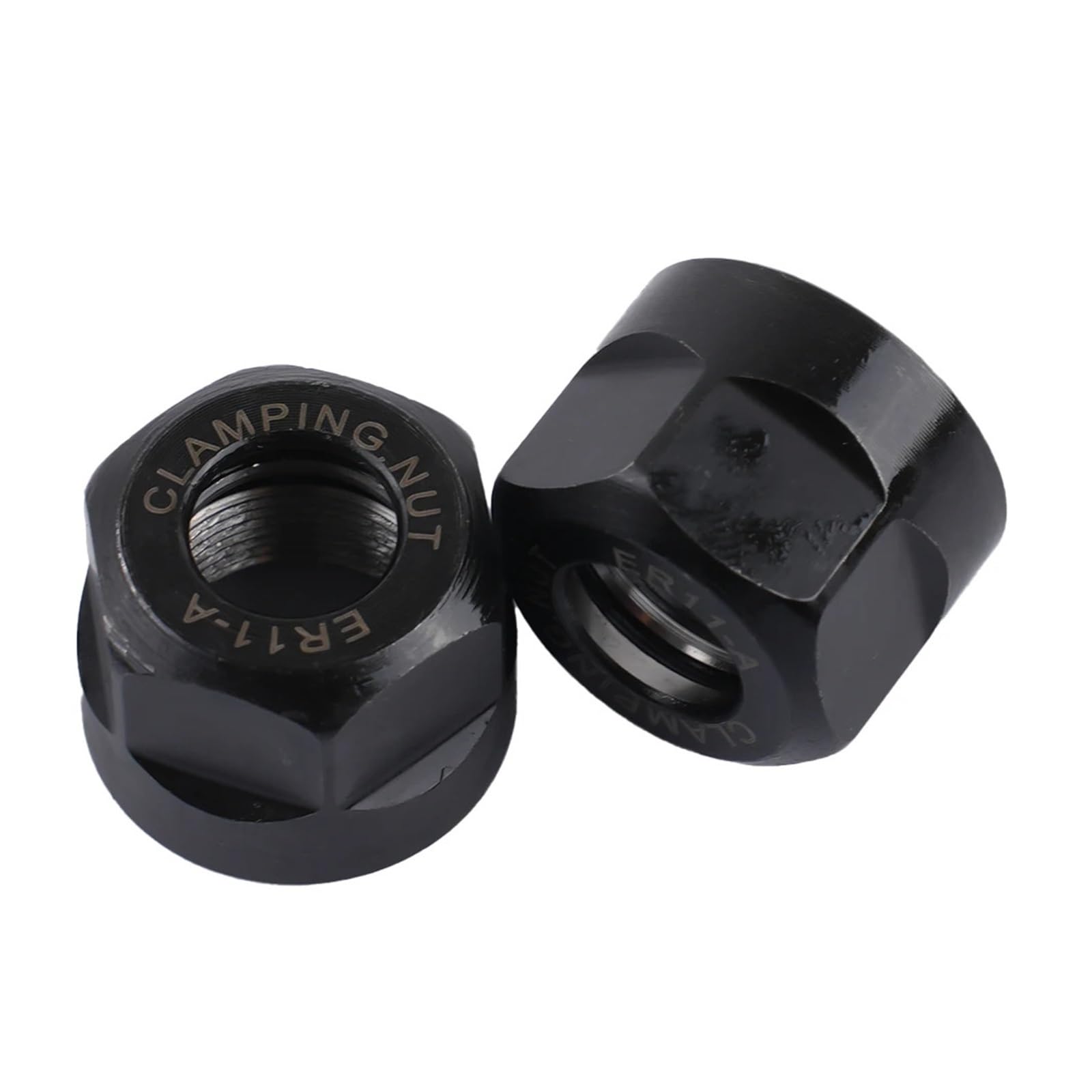 Ozliyy Black 4Pcs Er11 A-Type Clamping Nuts Collet Nut For Er Milling Cnc Chuck Holder Lathe For Collets Precision Ground