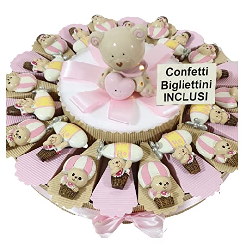 Torta di bomboniere Orsetti Bimba Principessa