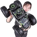 Kikioo 1.14 High Speed RC Große Füße Fernsteuerungsauto- Double Motor 2,4 GHz Funk Rennen Buggy Hobby Racing Truck Off Road Elektro Monster Truck Rock Crawler For Kind-Geschenk Ostern Weihnachtsgesc