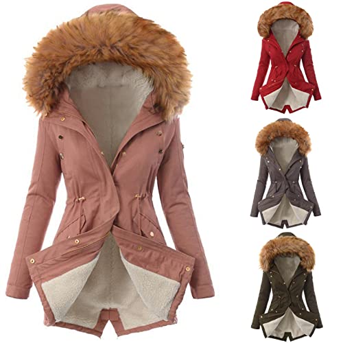 Casaco feminino leve feminino quente jaqueta inverno inverno casaco casaco com capuz gola exterior,,