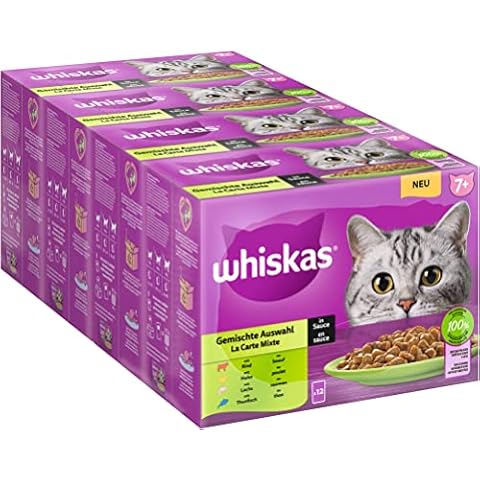 Whiskas Senior 7+ Katzennassfutter Gemischte Auswahl in Sauce Cover