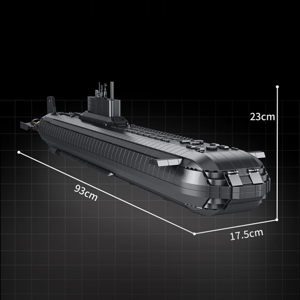 DUANT 628020 941 Modell Atom-U-Boote Bausteine Bausatz, 4474 Stück Militär Atom-U-Boot-Komponenten von Kriegsschiffen, Sammelbar Zeigen Sie U-Boot Modelle Spielzeug und Geschenke