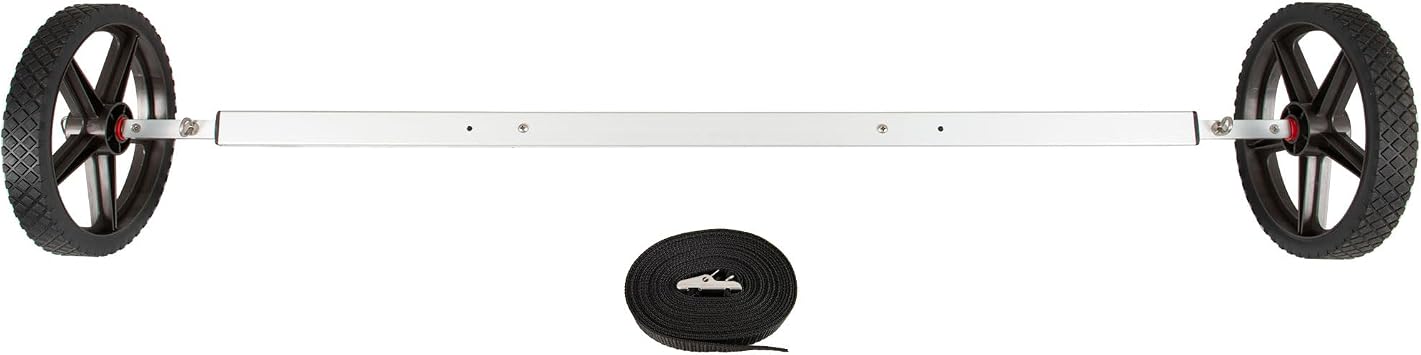 Sea Eagle EZ Cart Adjustable Transport Wheel System for Inflatable Boats and Kayaks | Rustproof frame with all-terrain wheels; packs down for compact storage