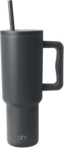 Miniatura 153 de Simple Modern - Vaso Trek de 40 onzas con asa y tapa con sorbete, taza de viaje de acero inoxidable con aislamiento, apta para portavasos Bosque