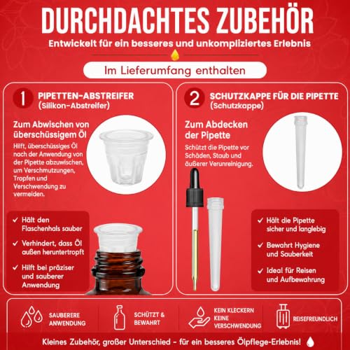 Kanzy Hagebuttenöl Kaltgepresst 100% Rein 120ml Rosehip Oil Wildrosenöl für Haut Haare Nägel Gesichtsöl Körperöl Vegan Hexanfreies… – Ansicht 2