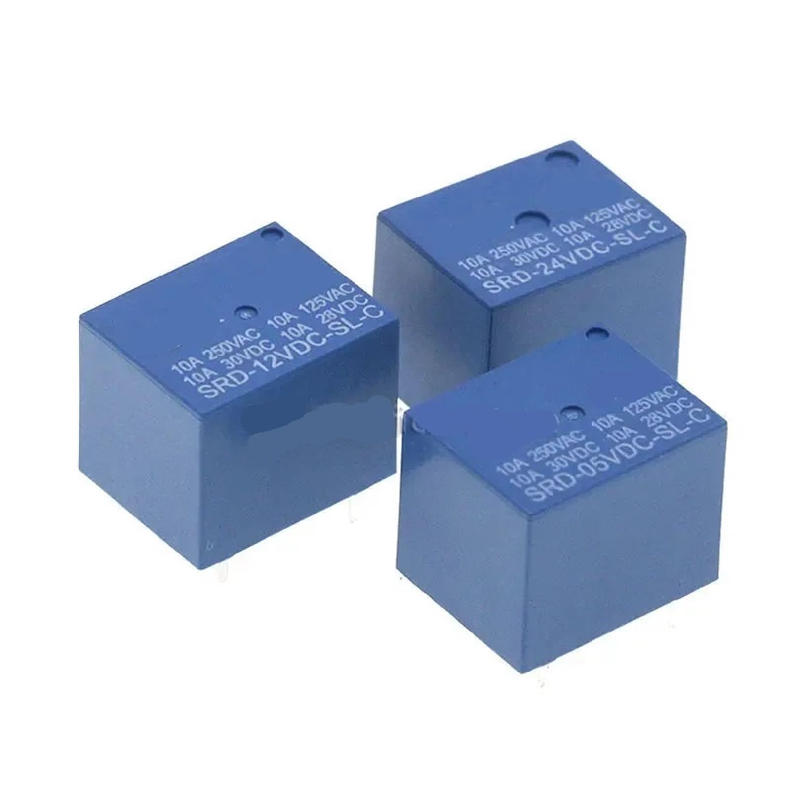 Relés SRD-24VDC-SL-C de 5 pines y 10A para control de voltaje en electrónica 2