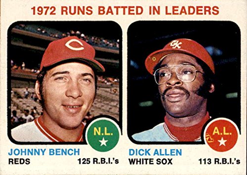 1973 Topps RBI Leaders Johnny Bench/Dick Allen VG condition