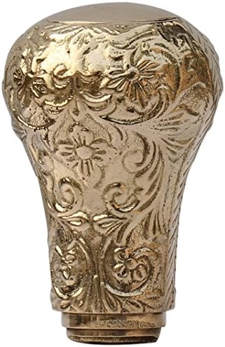 Medieval Replicas UNIQUE GIFTS - Handmade Crook Walking Stick Handle with Golden Finish  Elegant Canes and Walking Sticks Handle for Men and Women  Gives New Look to Your Cane from