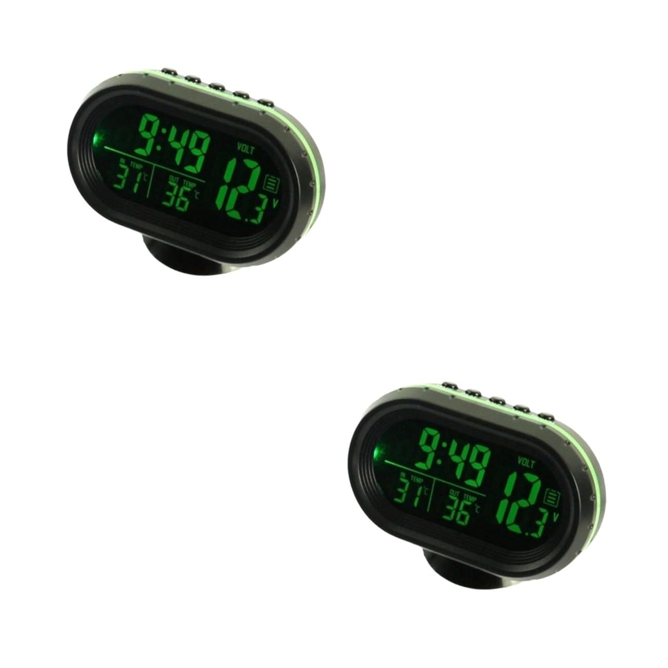 Reloj Automático 2 Piezas Reloj Del Tablero Del Coche Reloj Digital De Coche Gran Reloj Digital Reloj De Bateria Reloj De Mesa Antiguo Reloj Del Coche Luminoso Reloj Electronico