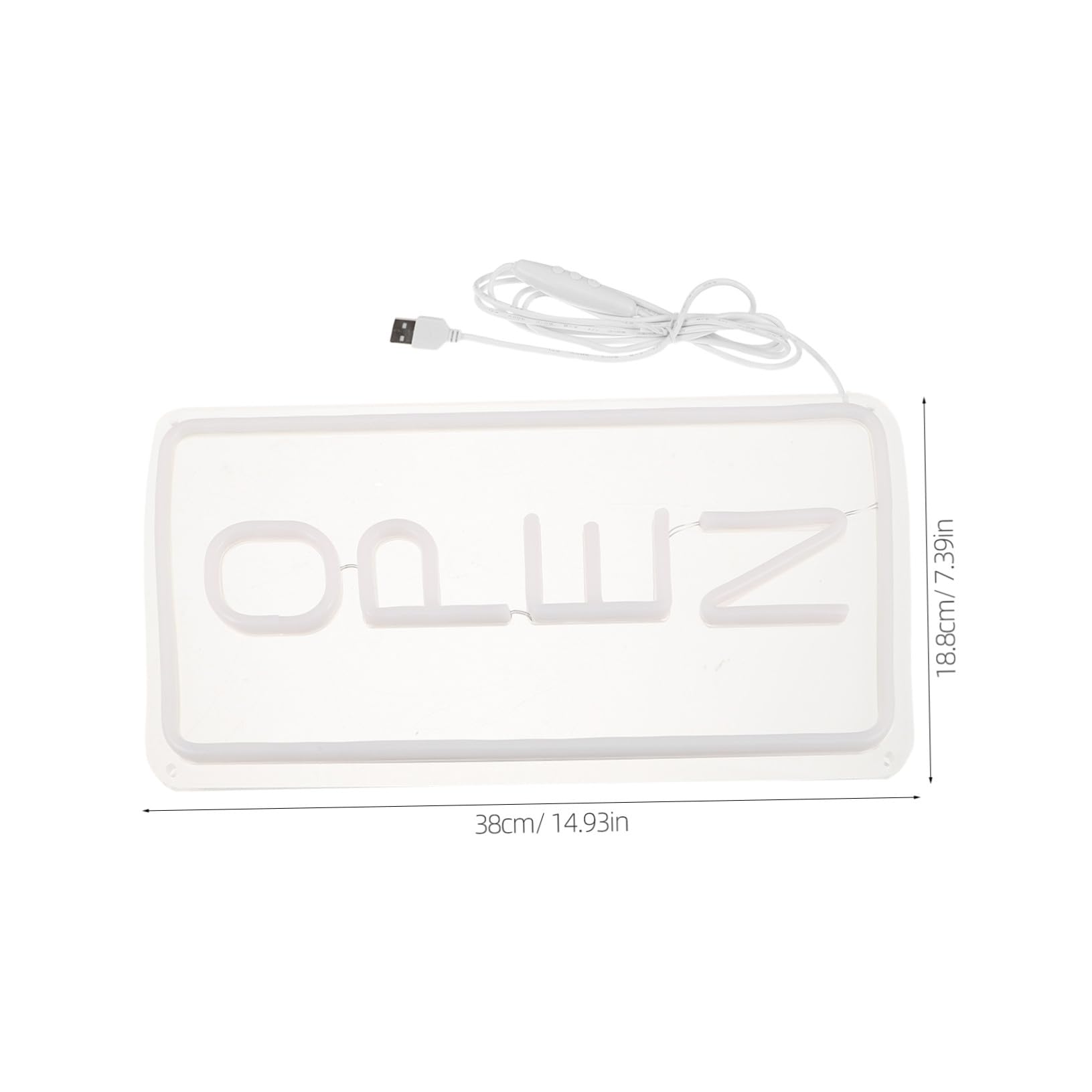 Letrero Neón Vertical LED Transparente para Tiendas y Restaurantes Luz Acrílica USB Iluminación y Resistente para Decoración de Pared