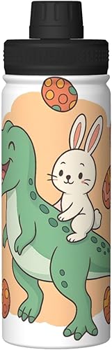 Miniatura 9 de Hervidor de agua aislado de dinosaurio y conejo  Botella de agua divertida con estampado  Ideal para deportes y viajes