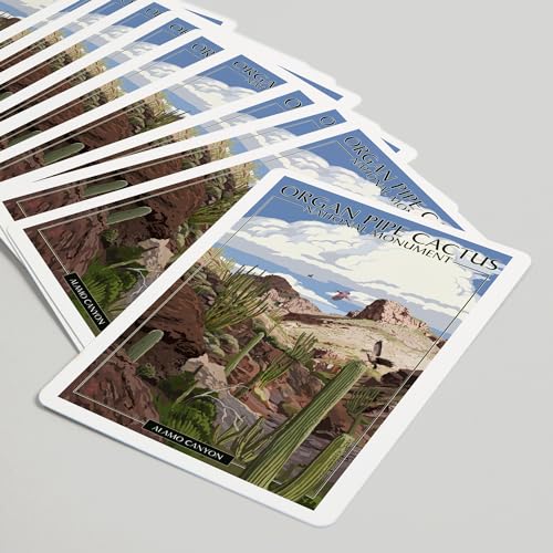 Baraja Póker Organ Pipe Cactus, 52 Cartas Tamaño Póker miniatura 5
