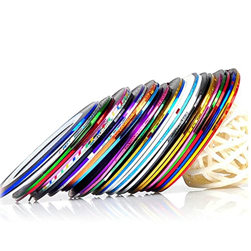 Nagel Aufkleber, 50pcs Laser Nail Art Aufkleber Decals Selbst-adhesive Nail Sticker Decals Laser Streifen Nagel… – Bild 5