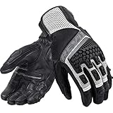Einstellbarer Verschluss REV\'IT! Motorradhandschuhe kurz Motorrad Handschuh Sand 3 Handschuh schwarz/silber 4XL, Unisex, Tourer, Sommer, Leder/Textil