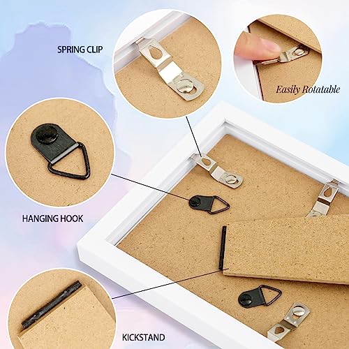 14Pack 4×6 Inch White Picture Frames Bulk 4 x 6 Photo Frames for Wall