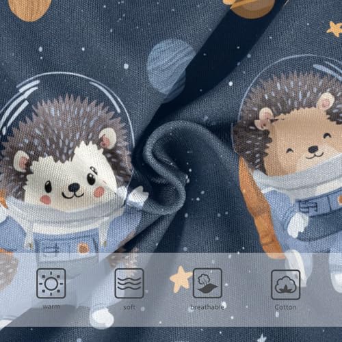 Wusikd Hedgehog Astronauts Girls' Underwear Cotton Space Girls Briefs Soft Toddler Underwear 2T3