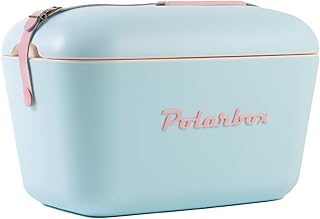 Retro Beach Cooler Vintage Picnic Lunch Box Bag Portable Cooler Travel Camping Hiking 90s Style Ice Chest