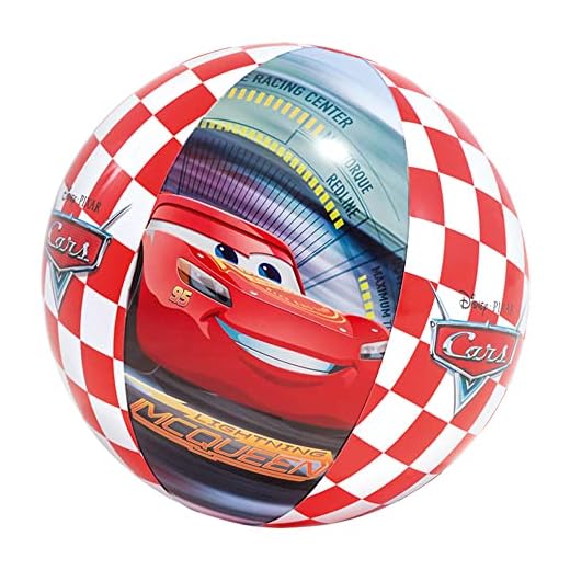 Intex 58053Np - Pelota Hinchable Cars Diámetro 61 Cm, +3 Años