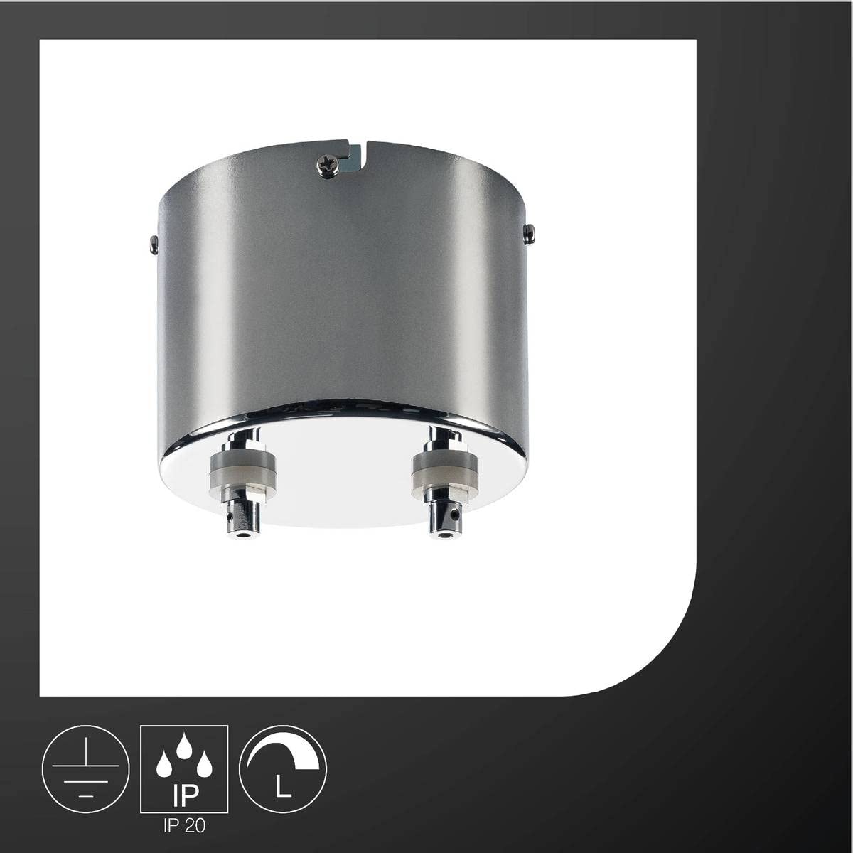 SLV TENSEO K-Transformator 50W 12V dim chrom
