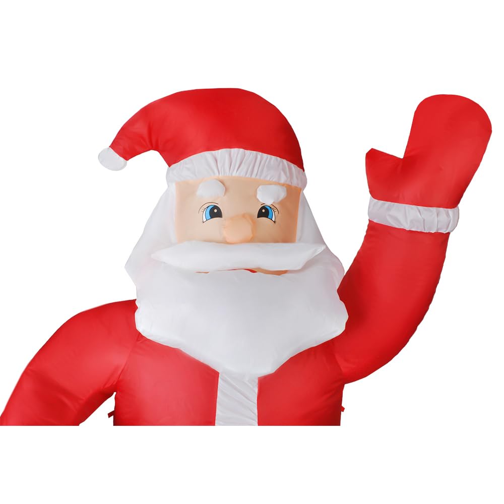 Père Noël gonflable lumineux LED XXL intérieur extérieur décoration de Noël