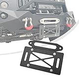 YZONA Universal Front License Plate Frame for 10" Hawse Fairlead Mount Compatible with Jeep Chevy Fo