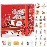 MmmLucipor Calendrier De L'avent 2025, Marché de Noël Mini Bonbons, 24 jours de calendrier de l'Avent pour enfants, Calendrier De NoëL De 24, filles et garçons