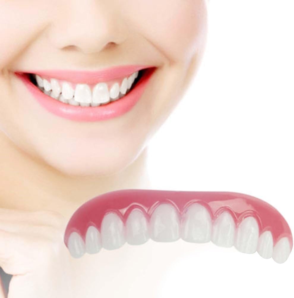 Silicone Simulated Teeth Instant Smile Cosmetic Teeth Natural Comfortable Upper Veneers