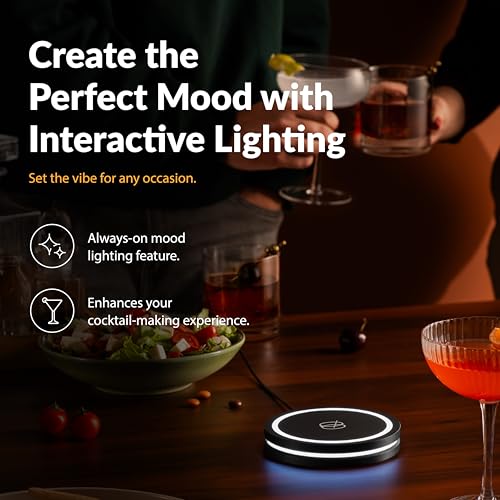 Image of Barsys Coaster 2.0 - AI Cocktail & Mocktail Maker, AI Powered & App Enabled with Unlimited Recipes, Portable, USB-Powered Drink Maker (Black)