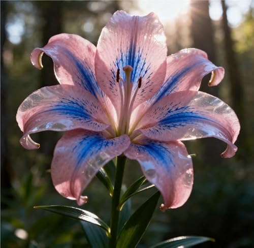 Giglio bulbi,Lilium pianta vera,Piante perenni,Decorazione del giardino, bulbi belli e sani(non fiori artificiali)-6 Bulbi-H