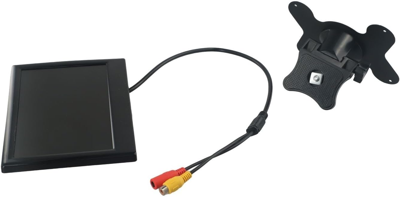 7-Inch TFT LCD Rear View Backup Monitor Kit for Trucks, Tractors, Trailers, and Commercial Vehicles – 800x600 Resolution, PAL/NTSC, DC 12V/24V, ABS Housing