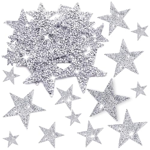 Ztrjcmy ZTR-001 50 Pcs Iron On Star Patches cover