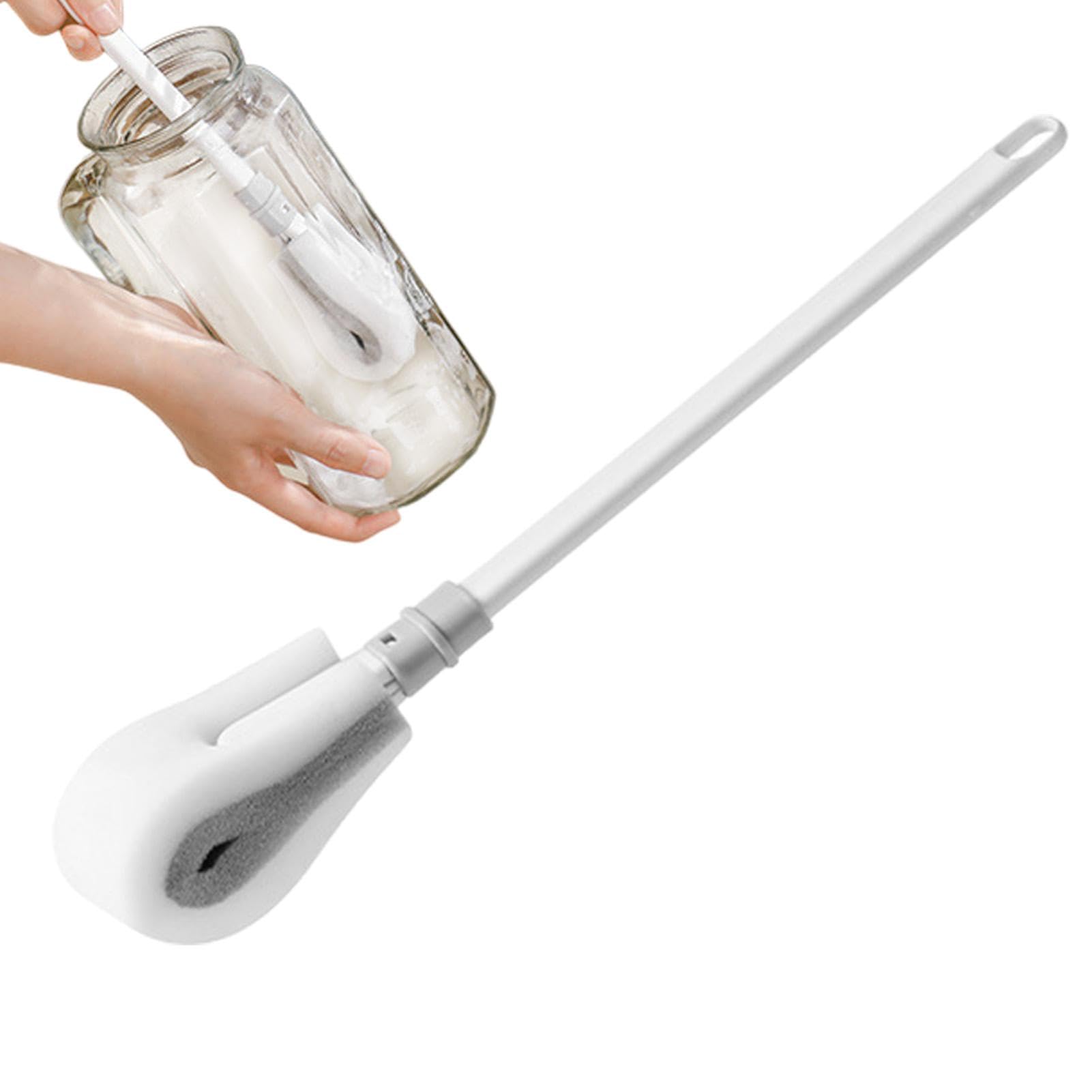 Bottle Brush with Long Handle, Flexible Scrubbing Brush for Water Bottles, Kitchen Soy Milk Maker, Cleaning Scrubber, Multifunctional Deep Cleaning Cup Brush for Soy Milk Machines