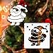 21 Pack Christmas Stencils Templates for Painting on Wood, 3 Large + 18 Small Reusable Merry Christmas Stencil for Holiday Home Decor Fabric Canvas Wall Window Scrapbook DIY Painting
