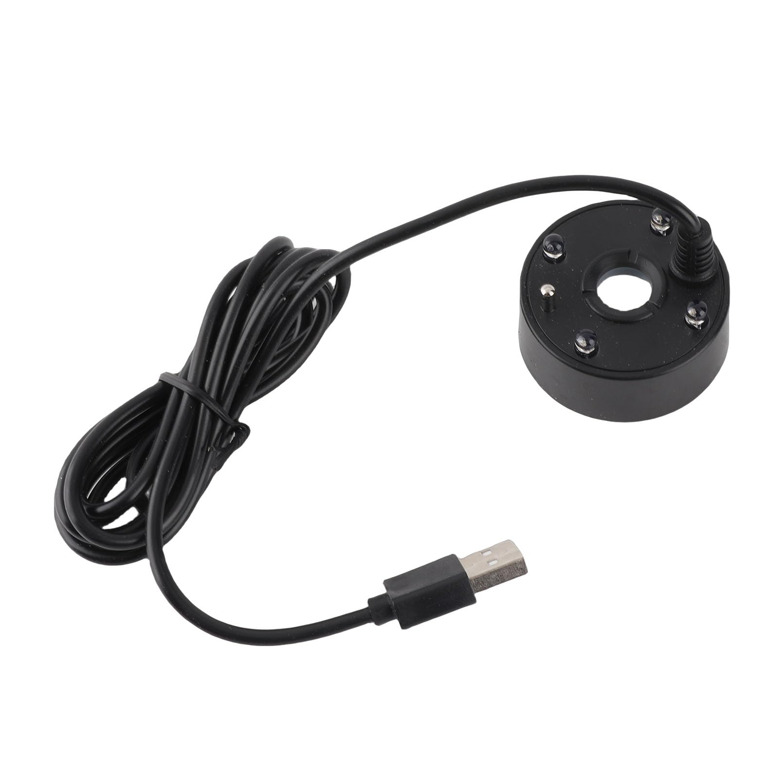 Pwshymi Pond Fogger, 5V Fog Maker Simple Colorful LED Lights for Bonsai (Black)-image-23