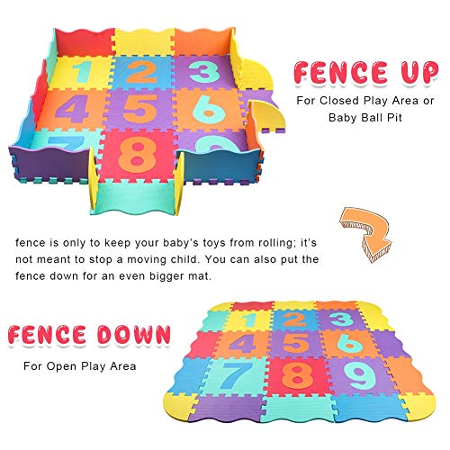 Stillcool Baby Play Mat With Fence 0.39 Inch Thick Interlocking Foam Floor Tiles Kids Puzzle Mat Baby Crawling Mat #TOP3