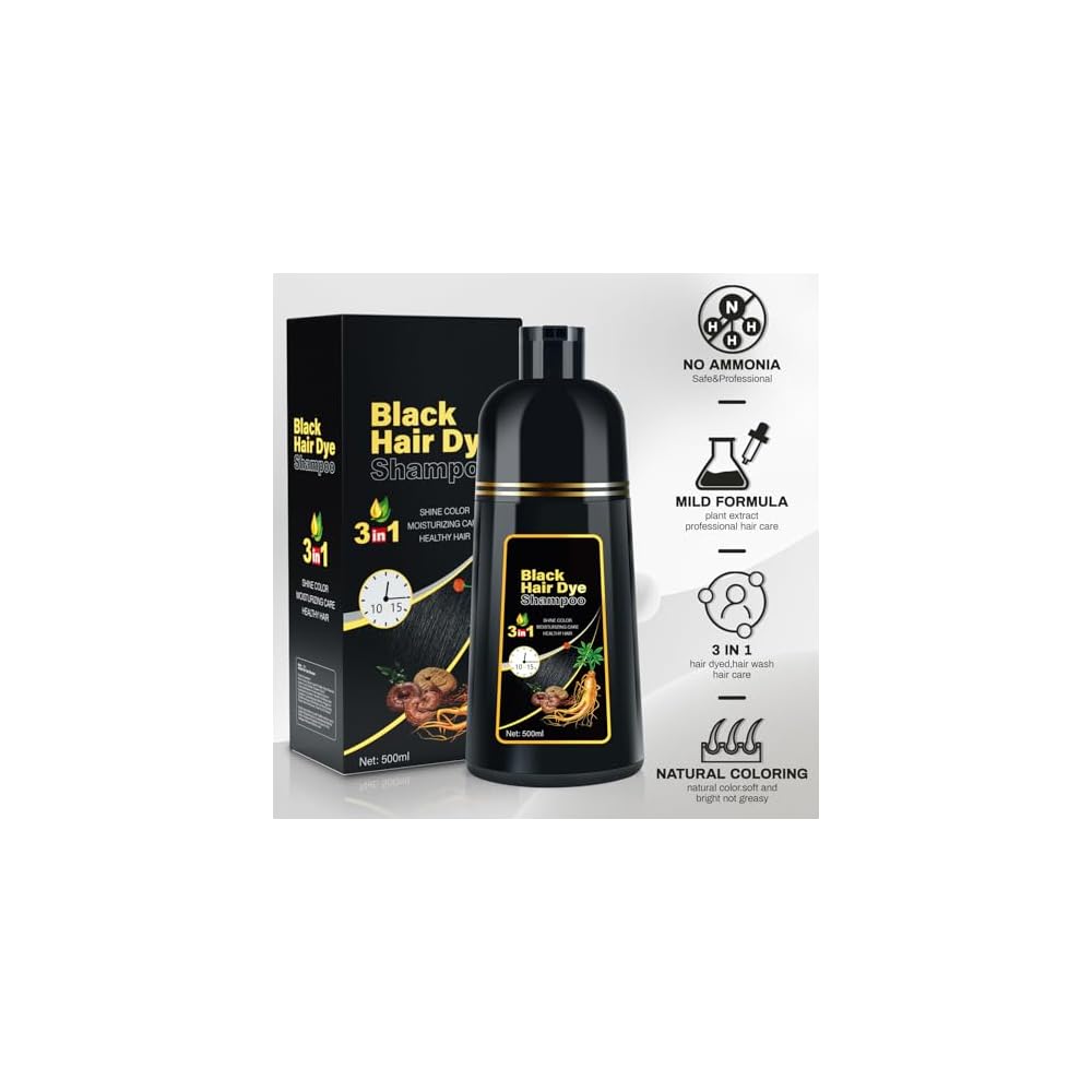 cosmpro Black Hair Dye Shampoo 3 in 1 Champu Para Romania | Ubuy