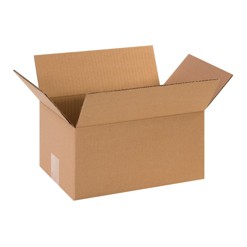 BOX USA Shipping Boxes Small 12"L x 8"W x 6"H 25-Pack - Corrugated Cardboard Box for Moving, Mailing, Packing, Packaging and Storage