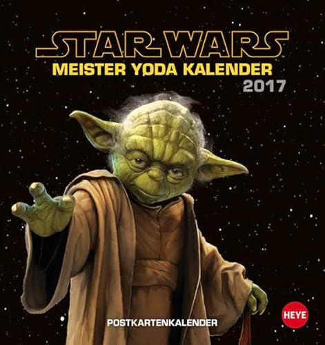 Preisvergleich Produktbild Meister Yoda Postkartenkalender - Kalender 2017