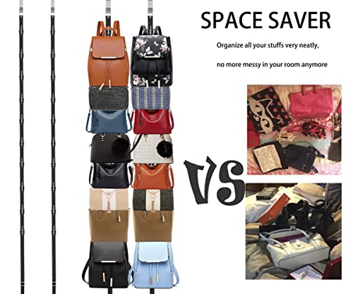 IZUS Bag-Organizer-Holder Purse Hanger - 20 Hooks for Closet and Door 2Pcs (Rack for Handbags/2 pcs Hold 20 Bags) thumbnail 7