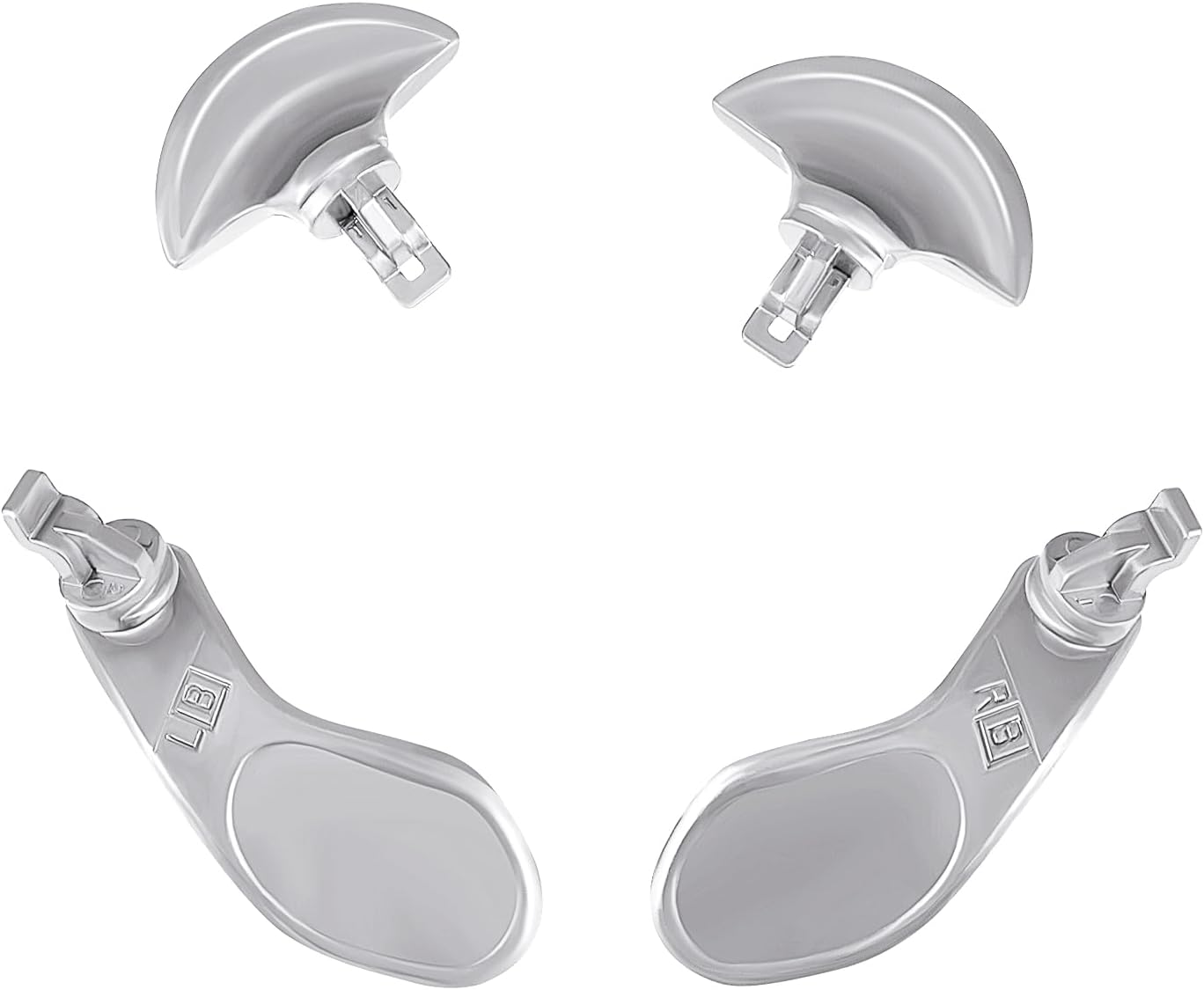 Back Paddles for Ps5 Edge Controller Replacement Parts Accessories Metal Back Buttons 4 PCS (Gold)