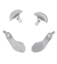 Back Paddles for Ps5 Edge Controller Replacement Parts Accessories Metal Back Buttons 4 PCS Silver