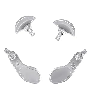 Back Paddles for Ps5 Edge Controller Replacement Parts Accessories Metal Back Buttons 4 PCS Silver