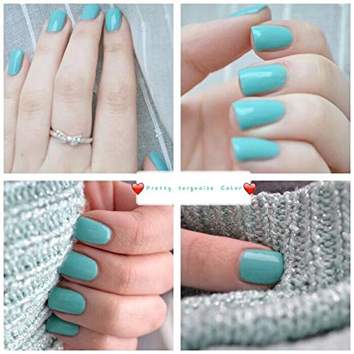 Vishine 6 Stück Gel-Nagellack, semi-permanent, Grün, Kollektion Soak Off UV LED Gel, Nail Art, Set 8 ml – Bild 5