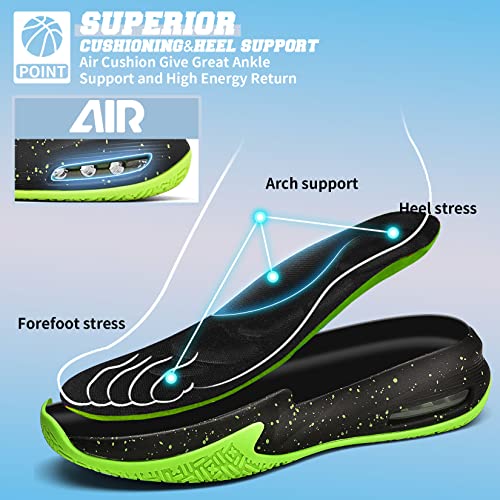 ASHION Boys Girls Shoes Sneakers Kids Shoes Boy's Basketball Shoes for Kids Basketball Shoes Tennis Shoes Non-Slip Sneakers(7,B-red)4