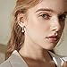 Teardrop Leverback Drop Dangly Safety Earrings, 925 Sterling Silver Opal Jewelry Valentine Gift for Women Girlfriend Daughter with Gift Box