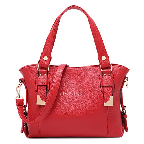 LOVE LABINI Nuevo Mujer Bolsos Totes PU Bolsos Bandolera Grande Capacidad Bolsos...